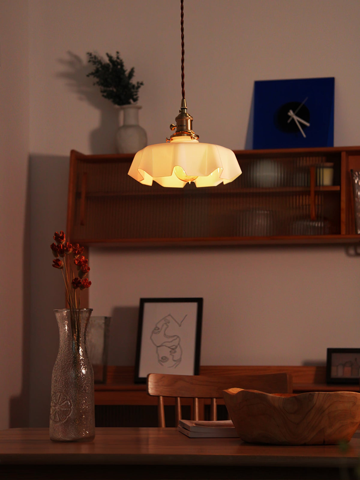 Liorivora hanglamp French Flower voor eetkamer