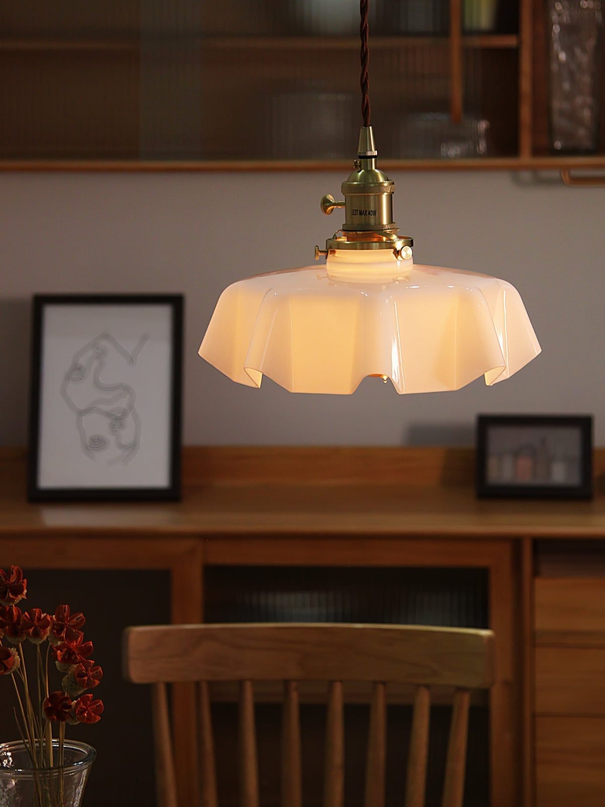 Liorivora hanglamp French Flower voor eetkamer