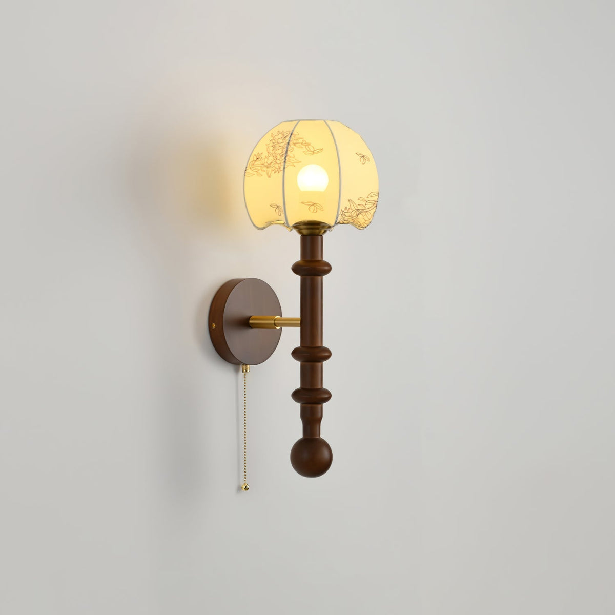Hilda Roma elegantie wandlamp van hout