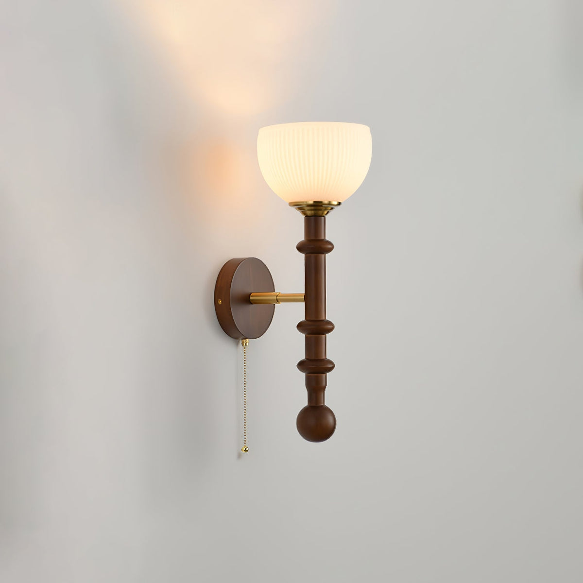 Hilda Roma elegantie wandlamp van hout