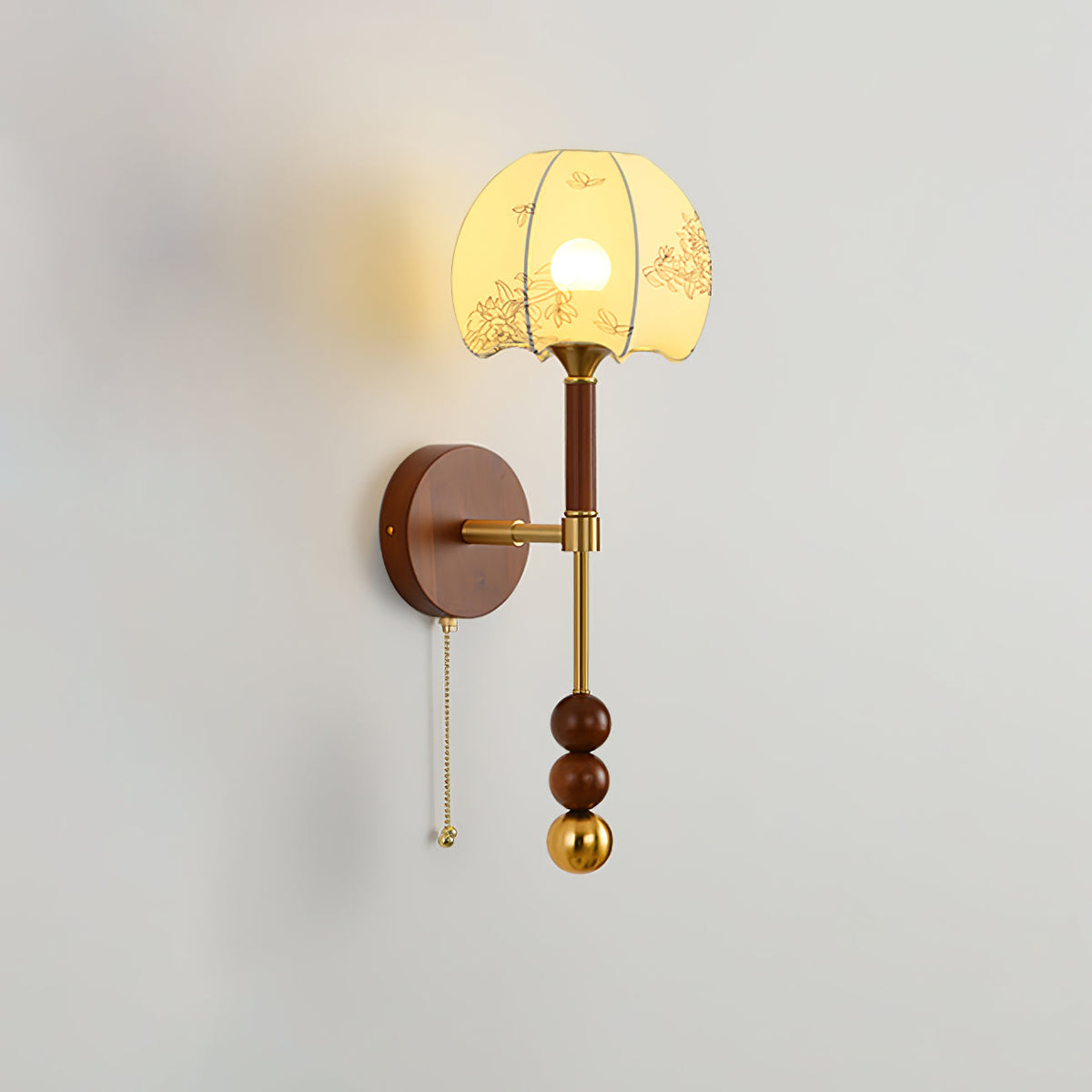 Hilda Roma elegantie wandlamp van hout