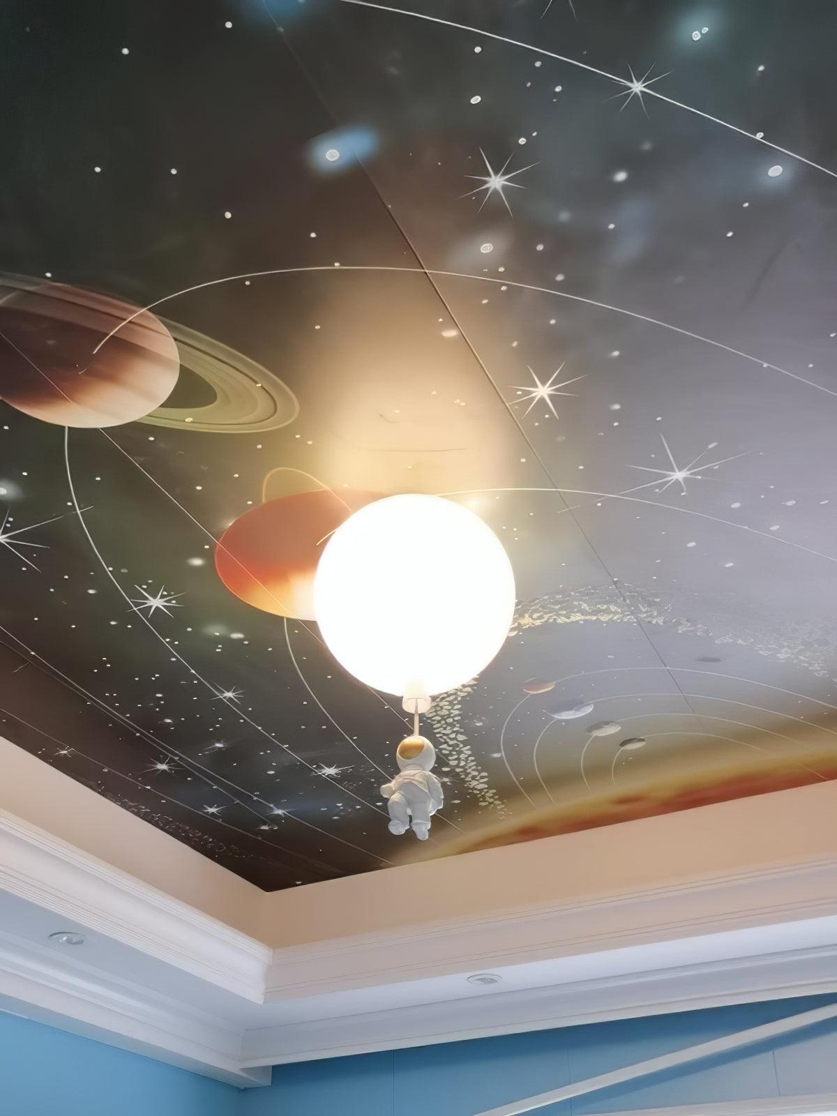 Nirerira plafondlamp acryl ballon astronaut speels kinderkamer