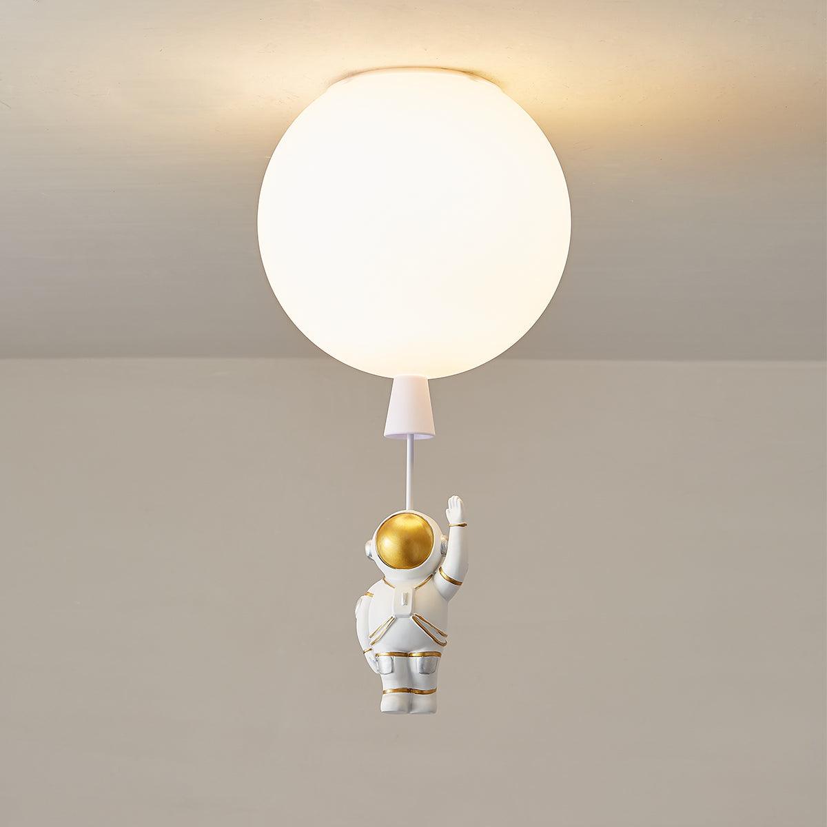 Nirerira plafondlamp acryl ballon astronaut speels kinderkamer