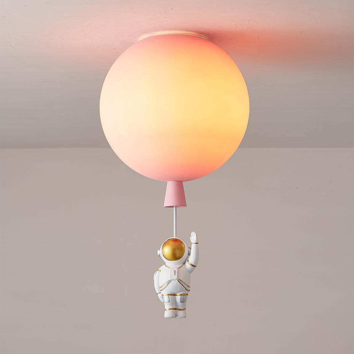 Nirerira plafondlamp acryl ballon astronaut speels kinderkamer