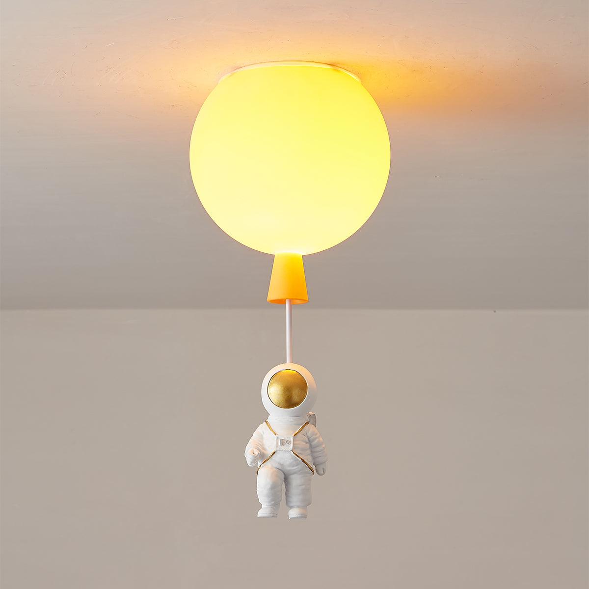 Nirerira plafondlamp acryl ballon astronaut speels kinderkamer