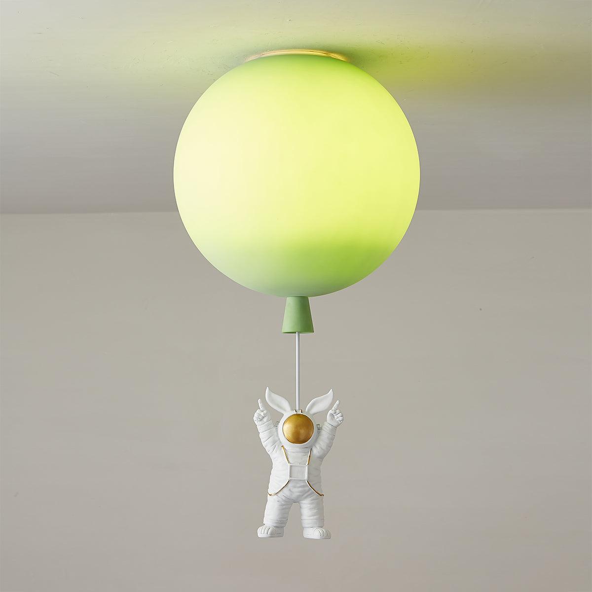 Nirerira plafondlamp acryl ballon astronaut speels kinderkamer