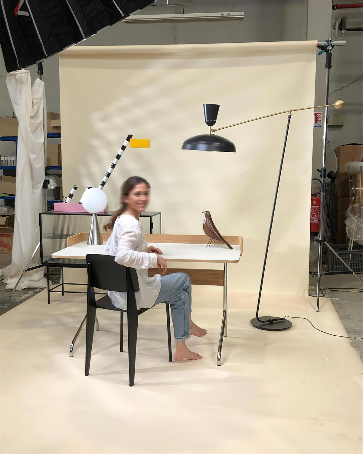 Lever vloerlamp