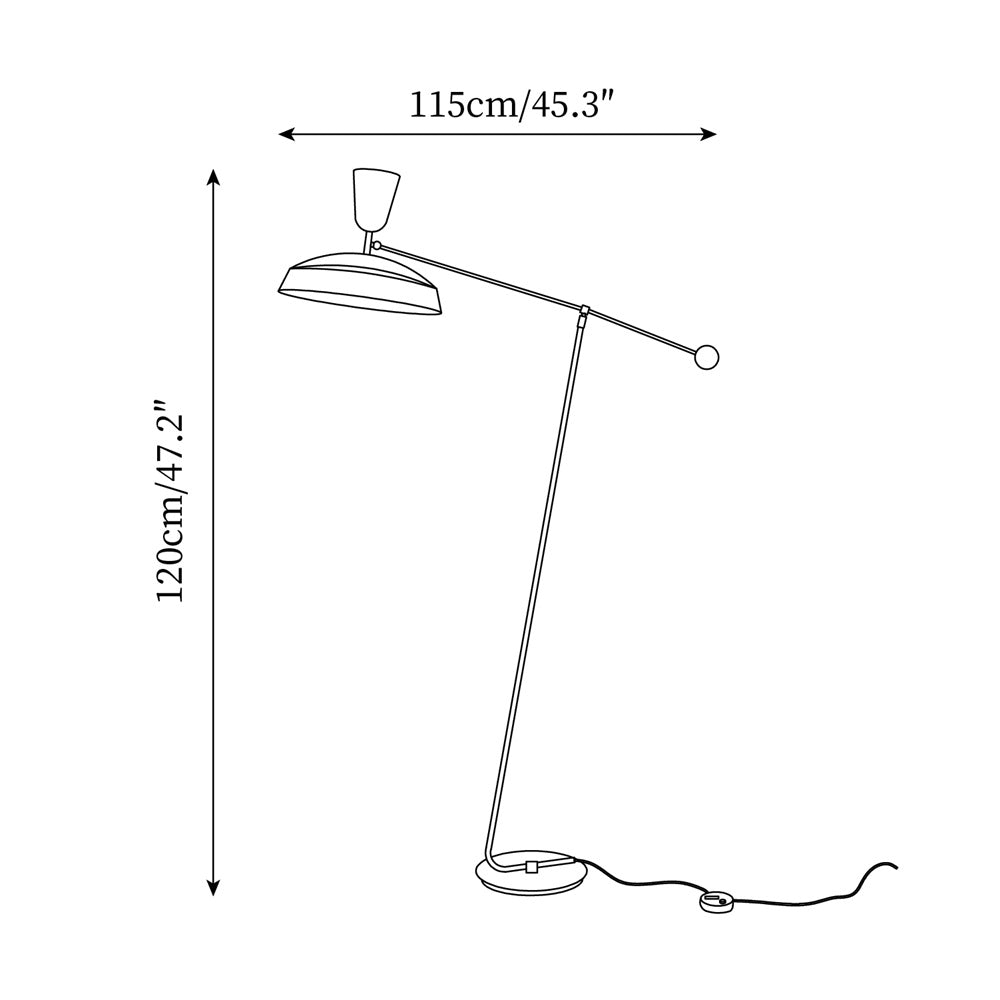 Lever vloerlamp
