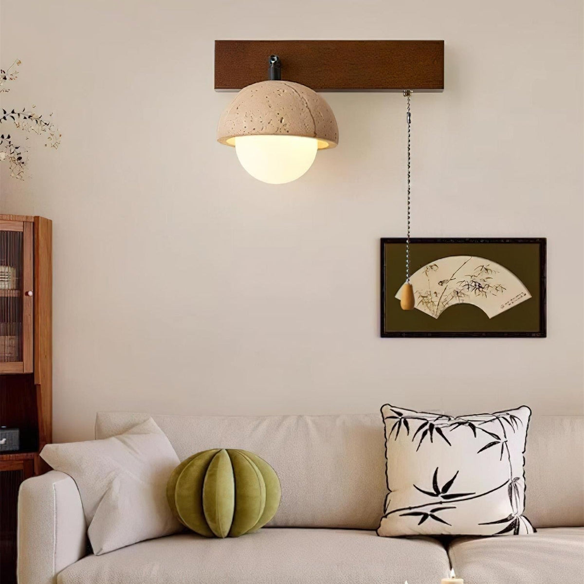 Valenelle travertin wandlamp