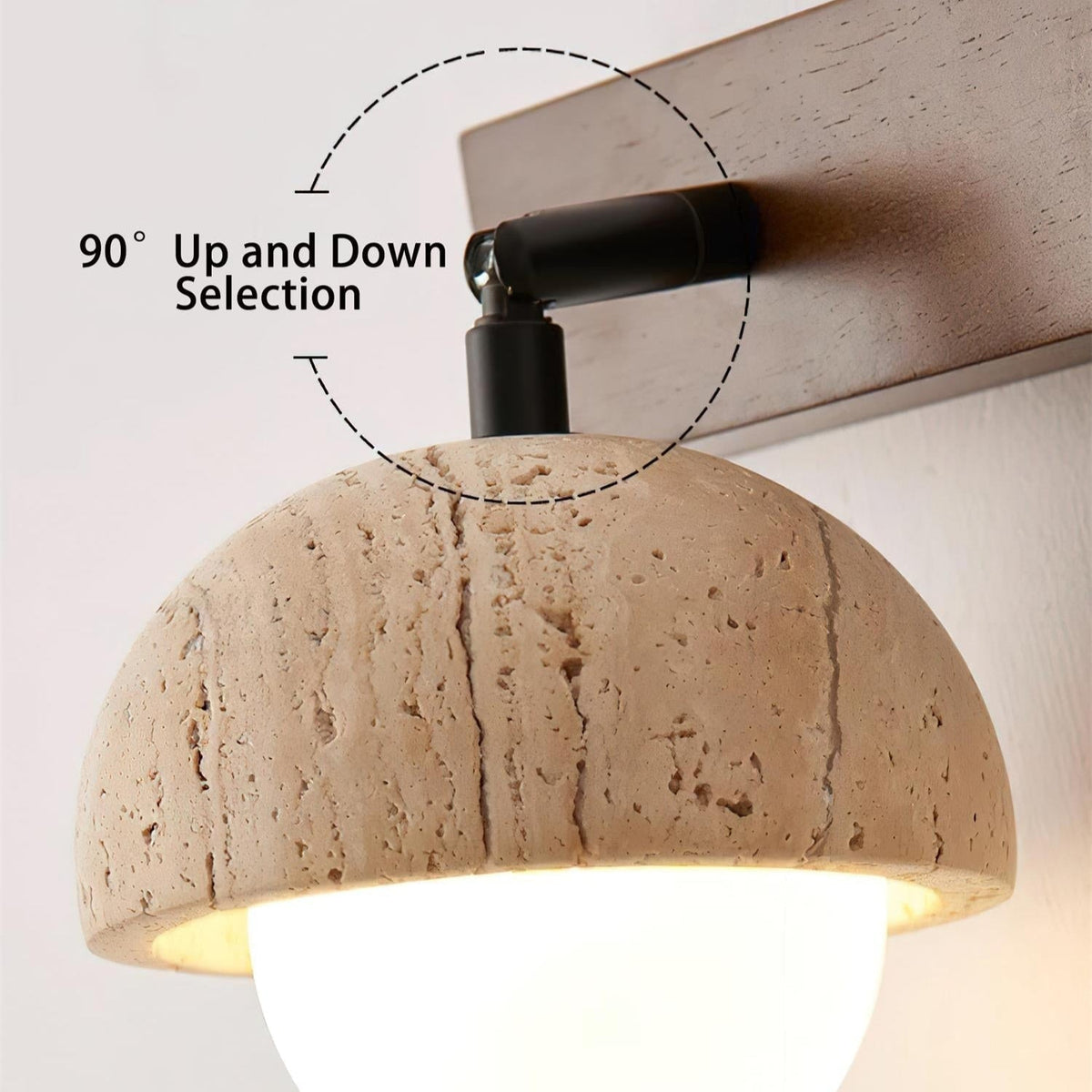 Valenelle travertin wandlamp