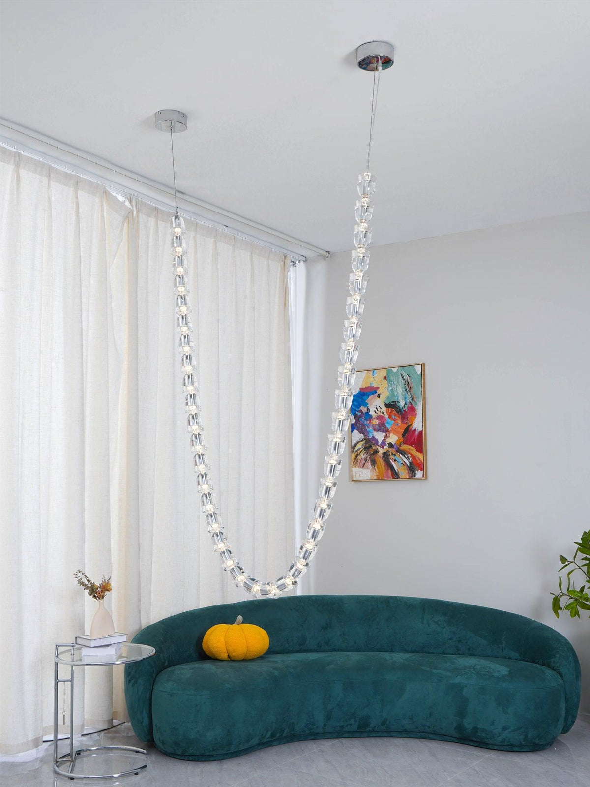 Nexus chroom kristal kroonluchter