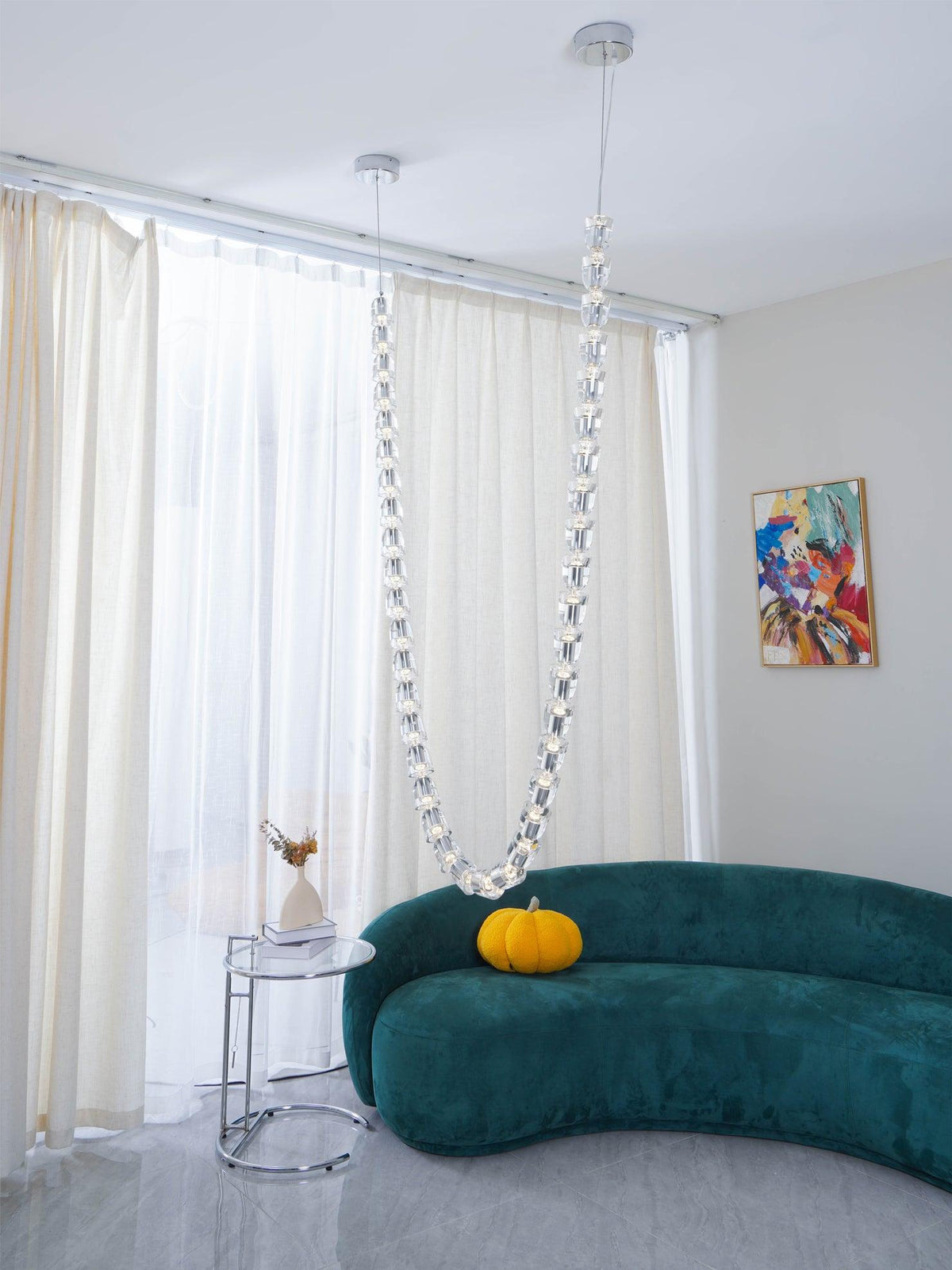 Nexus chroom kristal kroonluchter