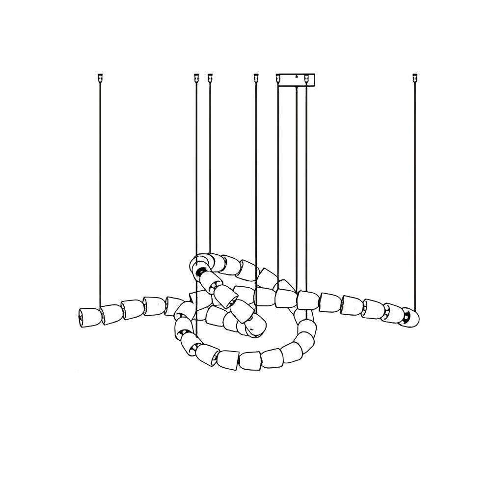 Nexus chroom kristal kroonluchter