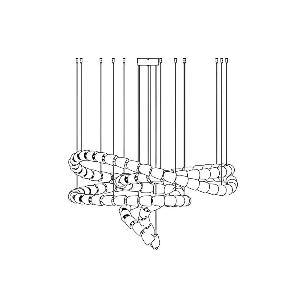 Cavenira Art Deco kristallen kroonluchter