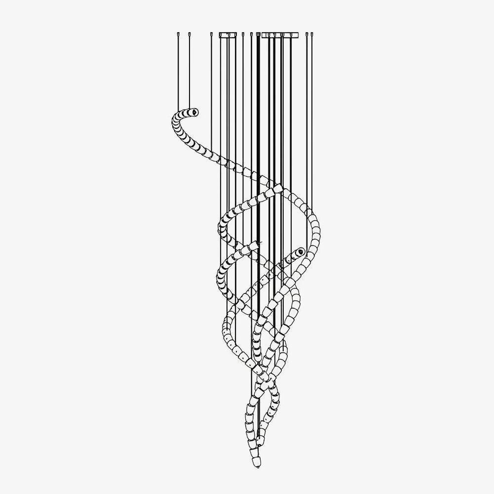 Cavenira Art Deco kristallen kroonluchter