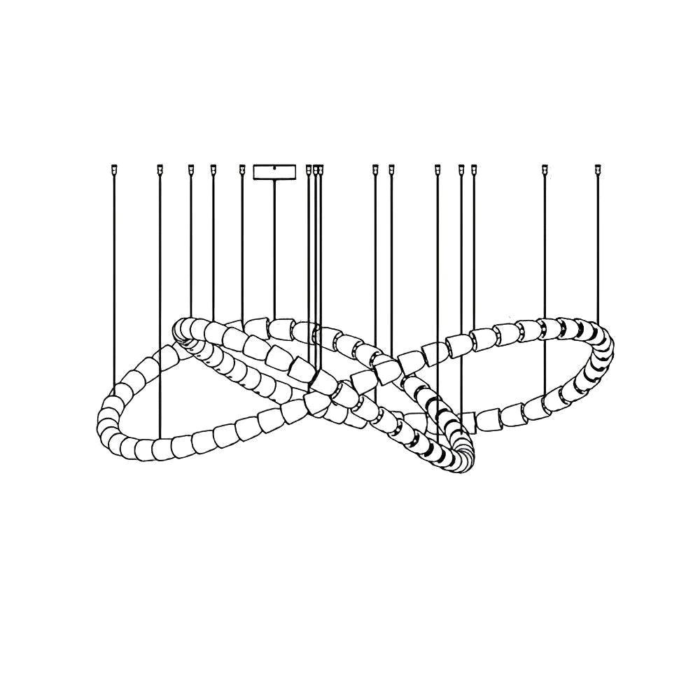 Nysilisra luxe kristallen hanglamp