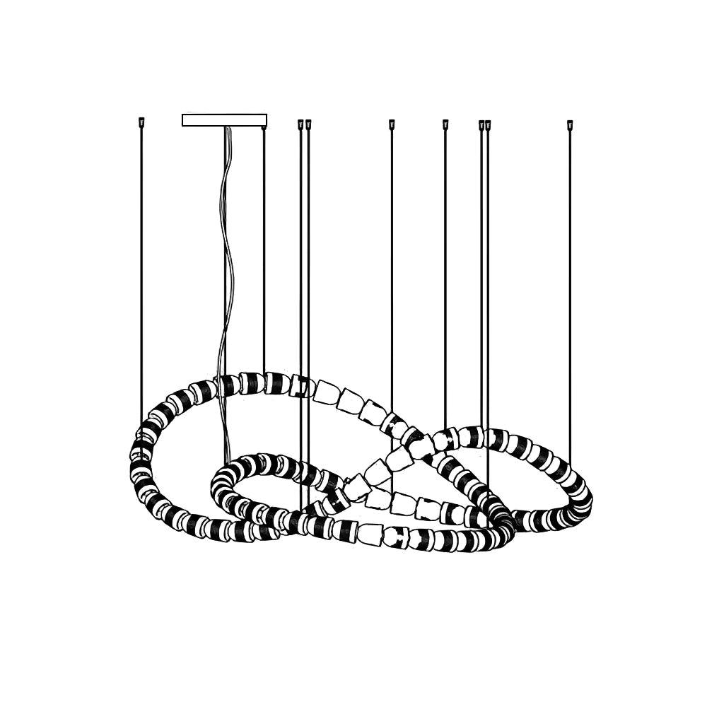 Myvenarae Moderne kroonluchter met LED