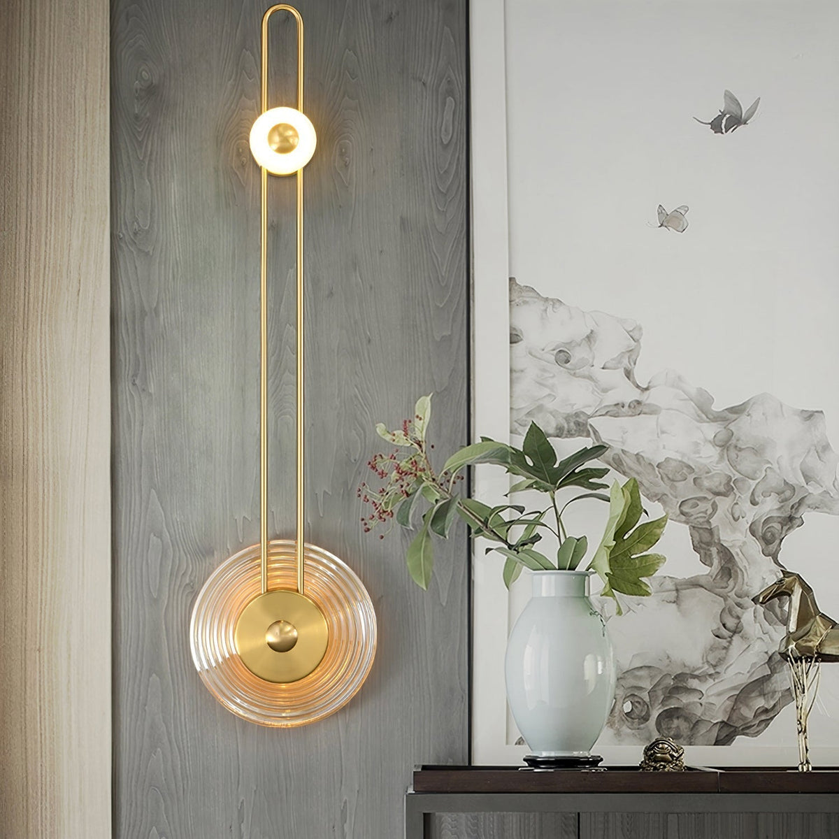 Eiroraria wandlamp sculpturale geometrie albast