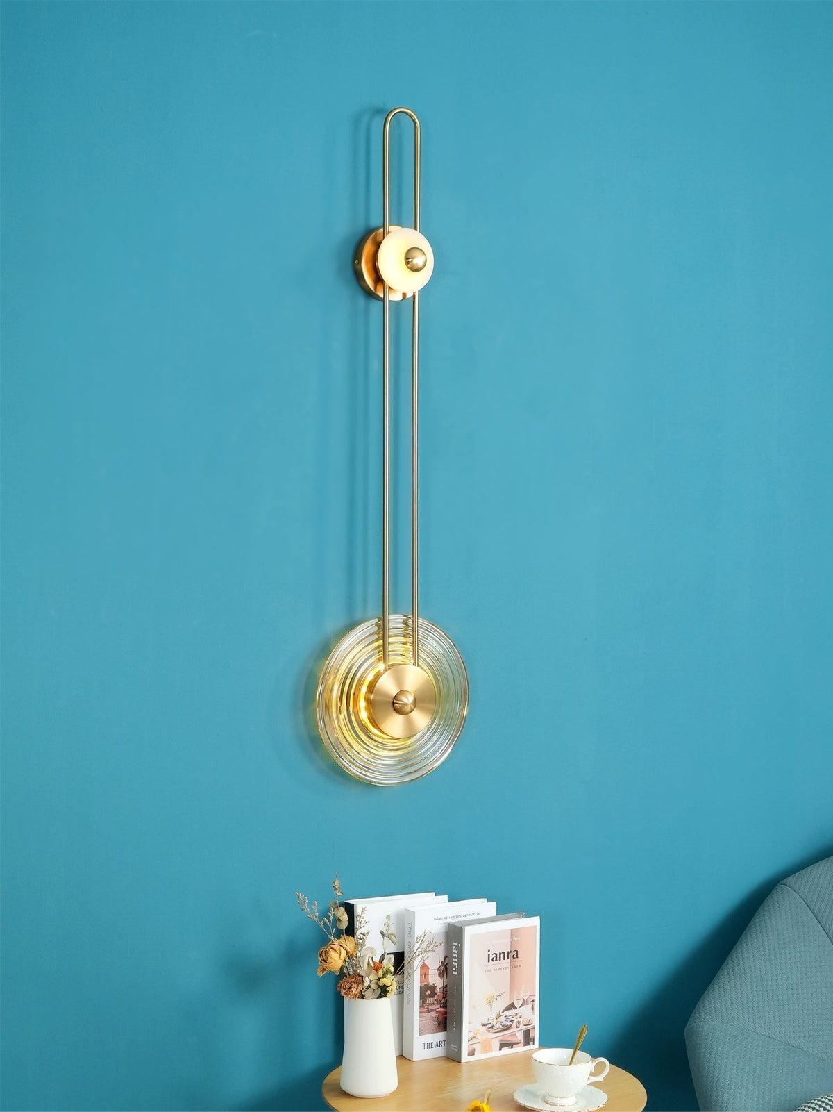 Eiroraria wandlamp sculpturale geometrie albast