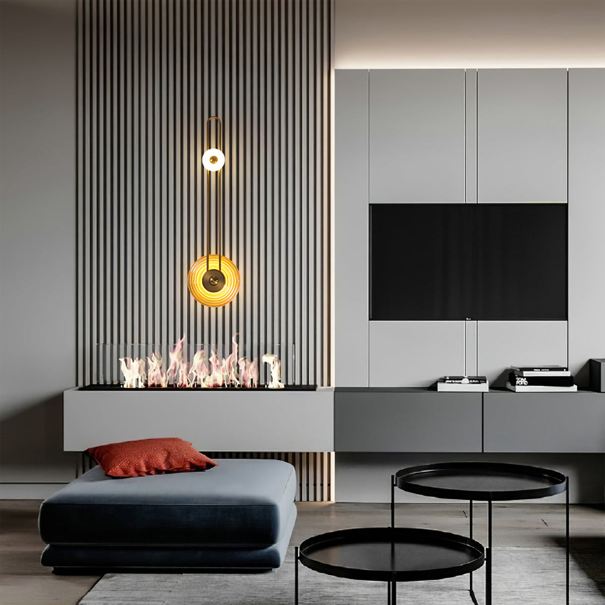 Eiroraria wandlamp sculpturale geometrie albast