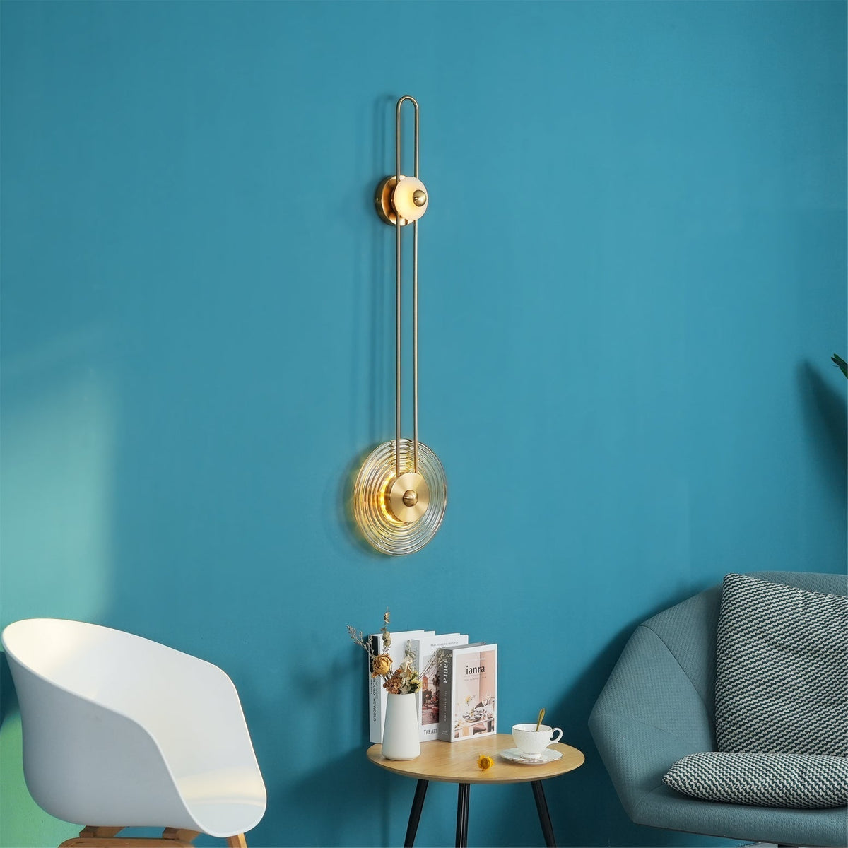 Eiroraria wandlamp sculpturale geometrie albast