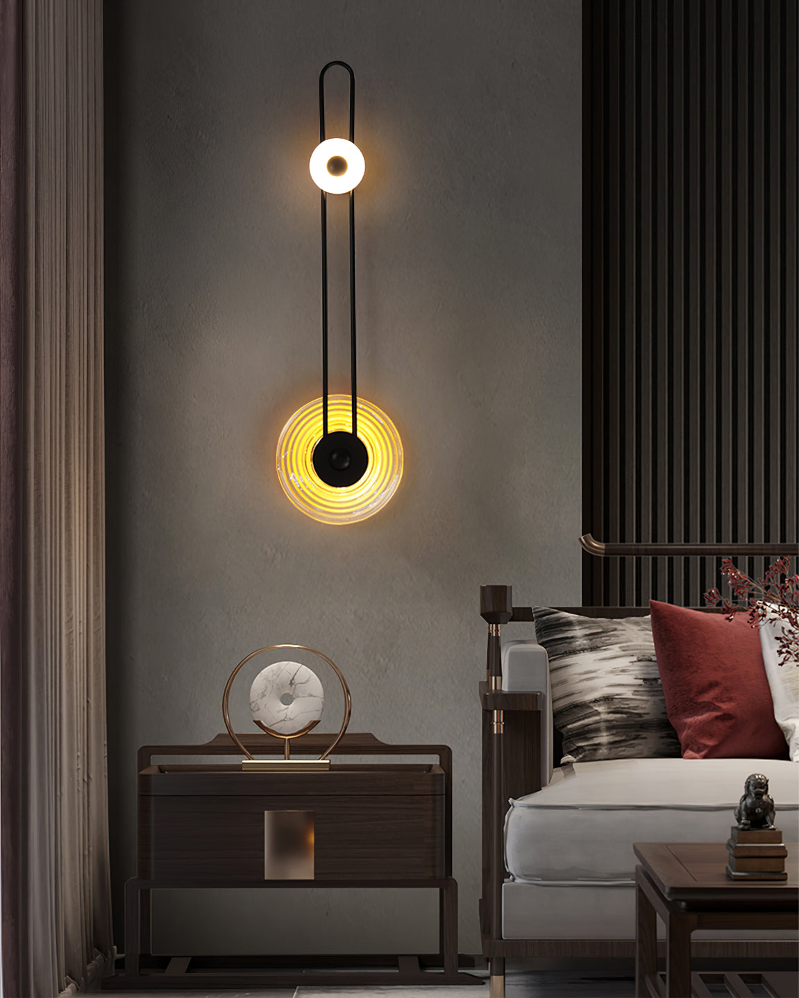 Eiroraria wandlamp sculpturale geometrie albast