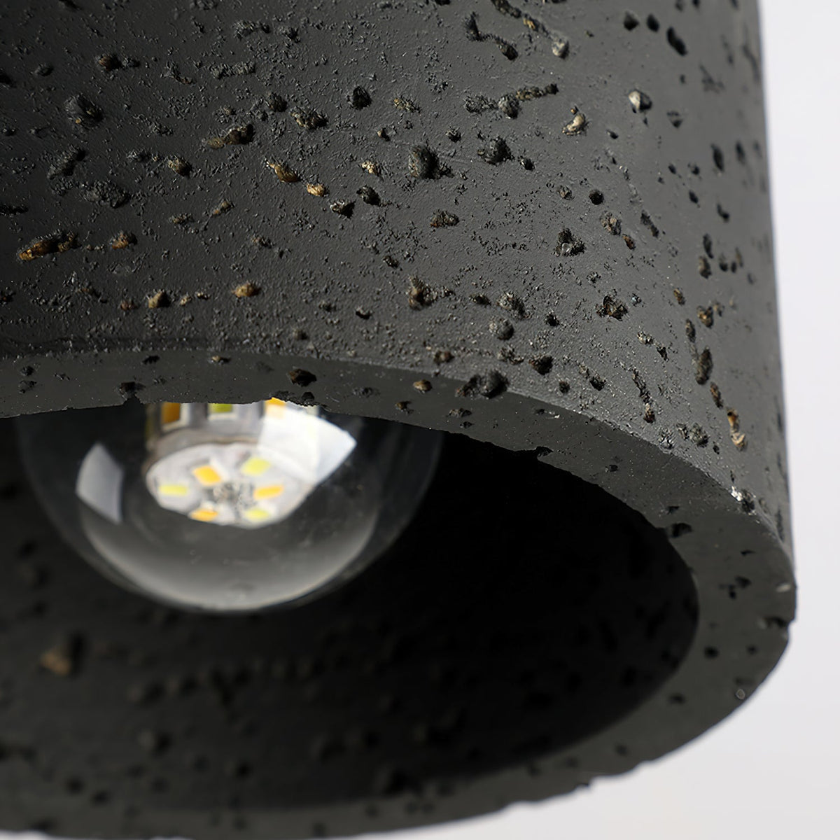 Rilon Ritta plafondlamp zwart & gele travertin