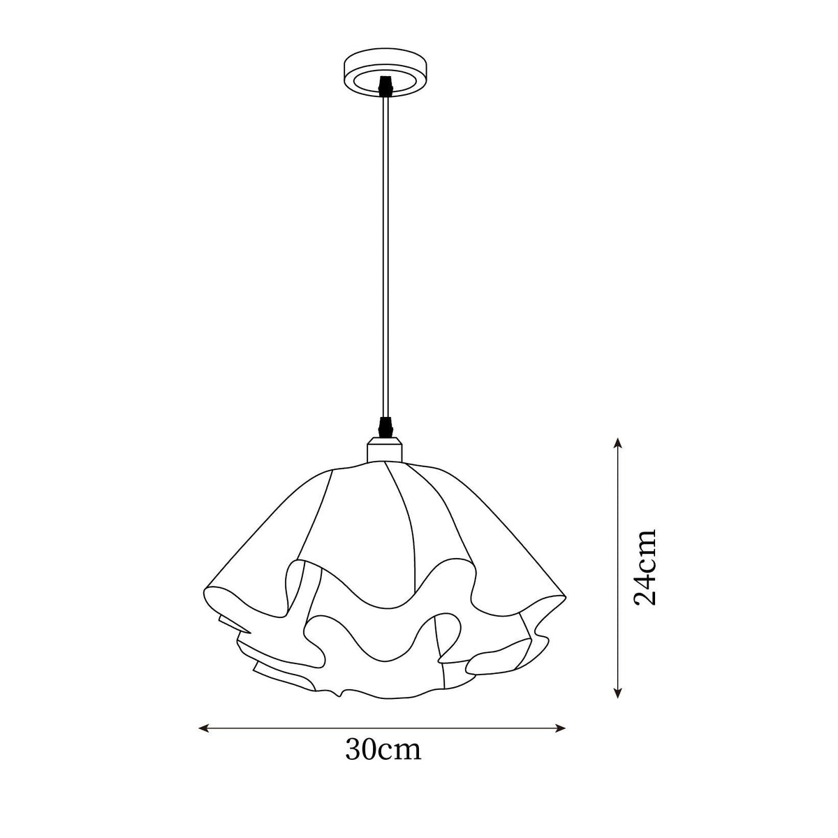 Vero Moderne hanglamp met bloemblaadjes