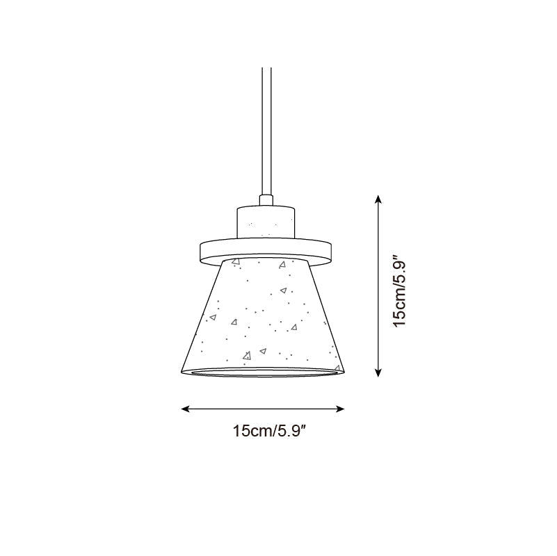 Virela hanglamp met travertin en walnoothout minimalistisch