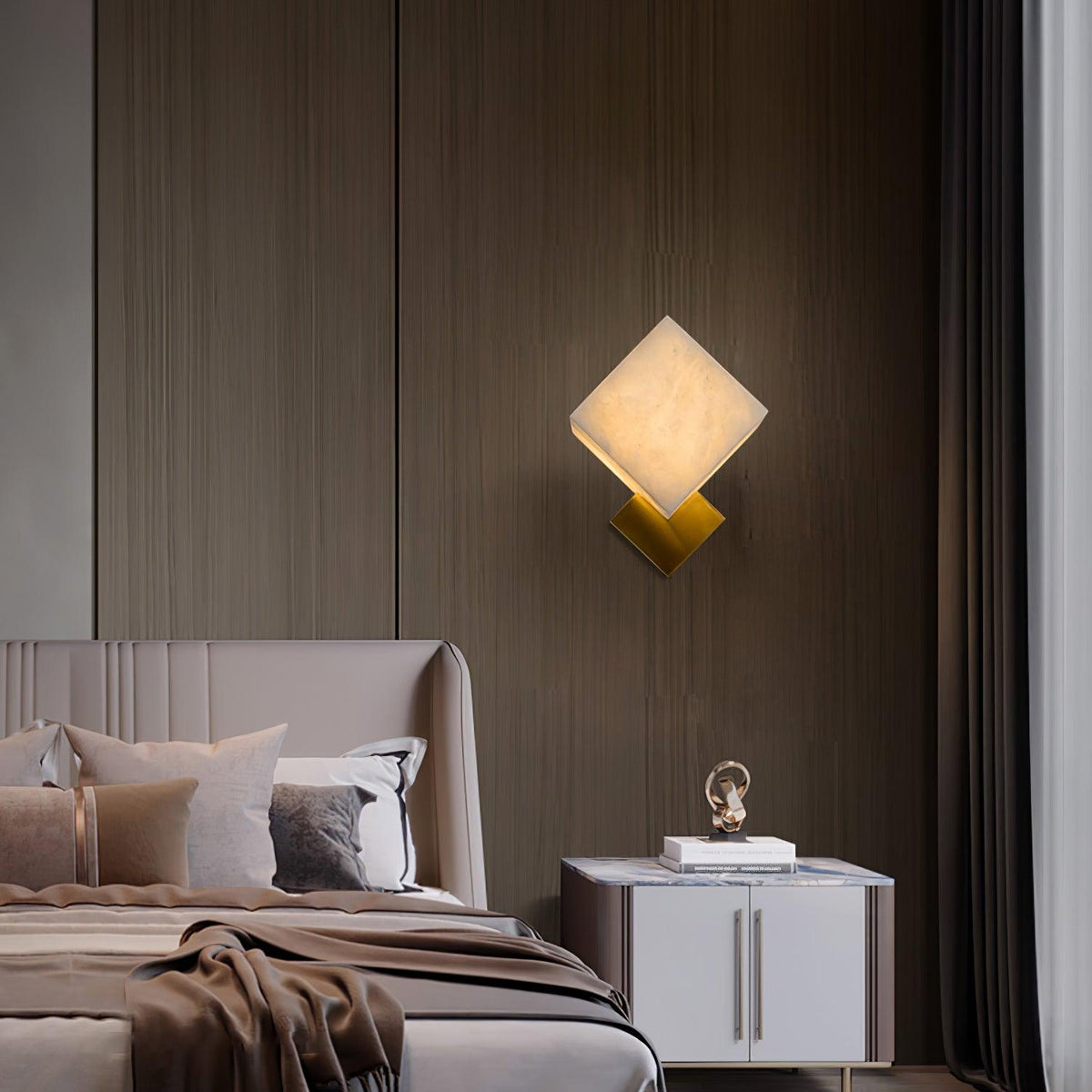Block wandlamp Albast