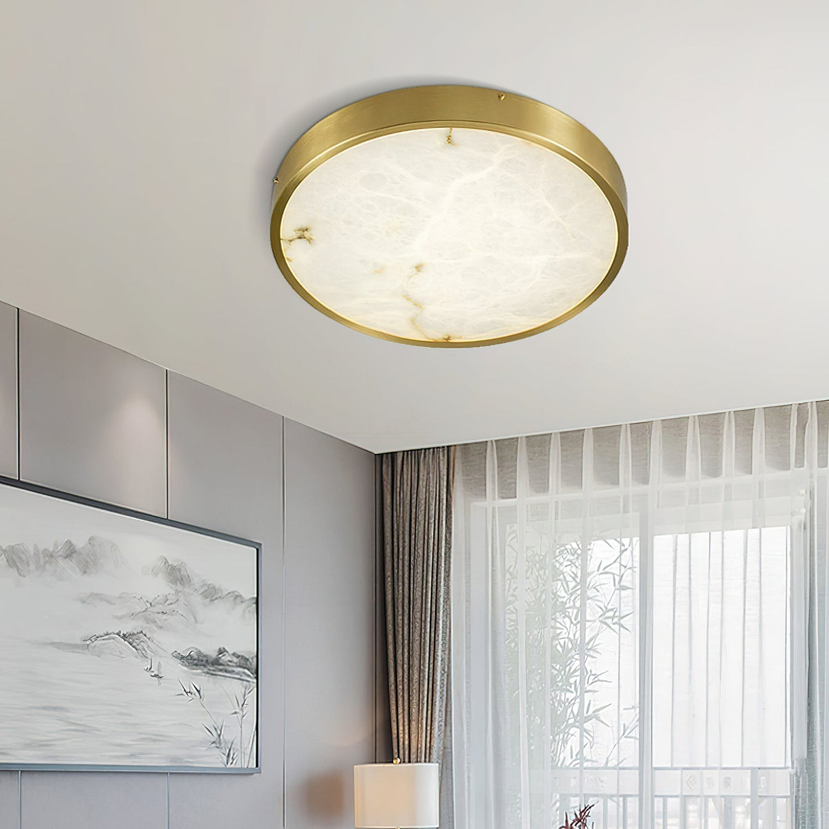 Nivaora albasten plafondlamp