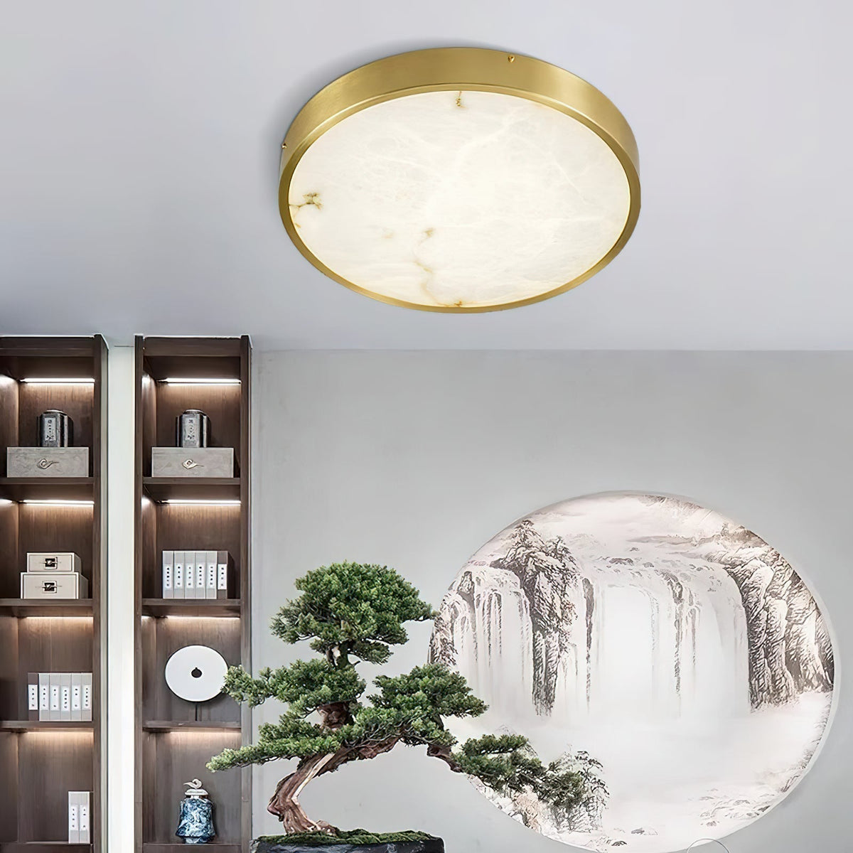 Nivaora albasten plafondlamp