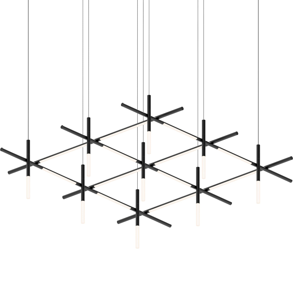Geometric lineaire hanglamp