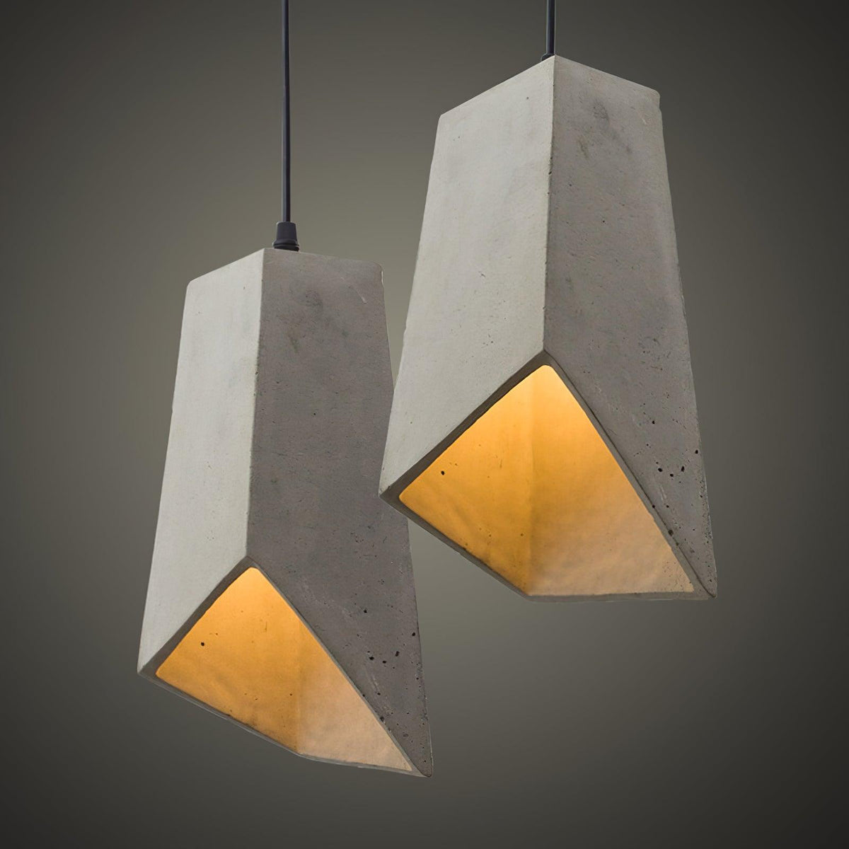 Geo industriële hanglamp van cement