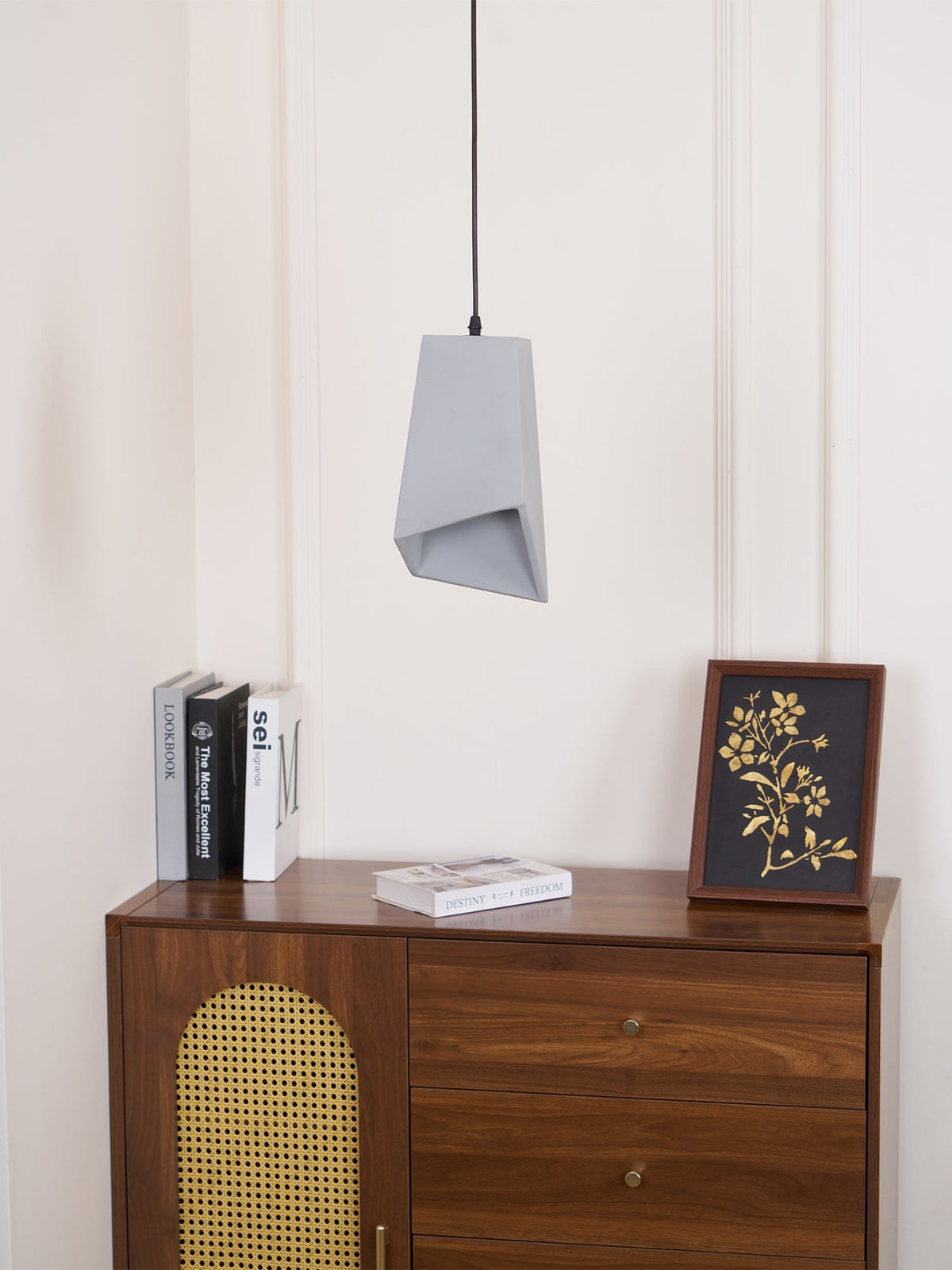 Geo industriële hanglamp van cement