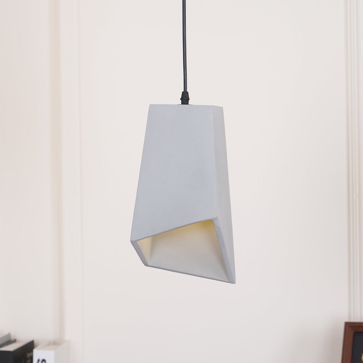 Geo industriële hanglamp van cement