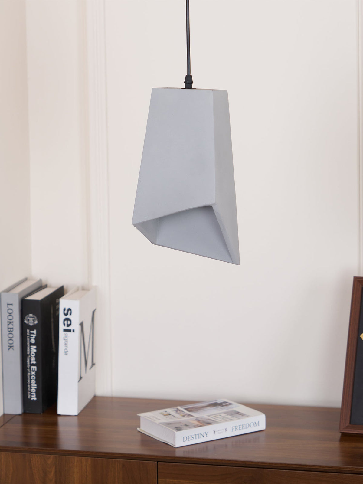 Geo industriële hanglamp van cement