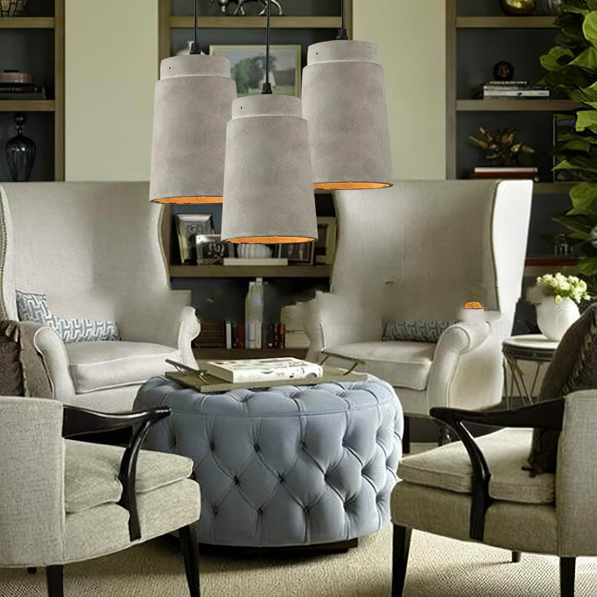 Geo industriële hanglamp van cement