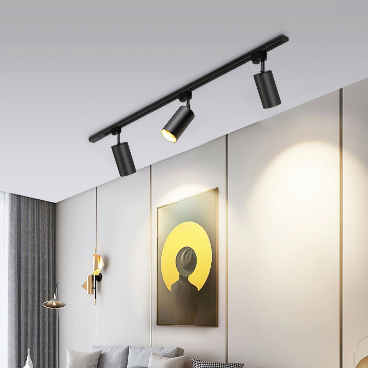 Bera Tracklight Gilded Cylindrical voor woonkamer