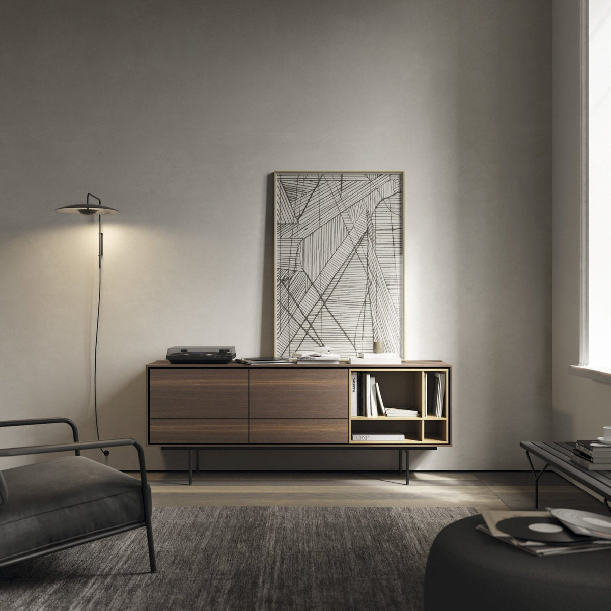 Abnormal klassiek Modern minimalistisch met stekker wandlamp