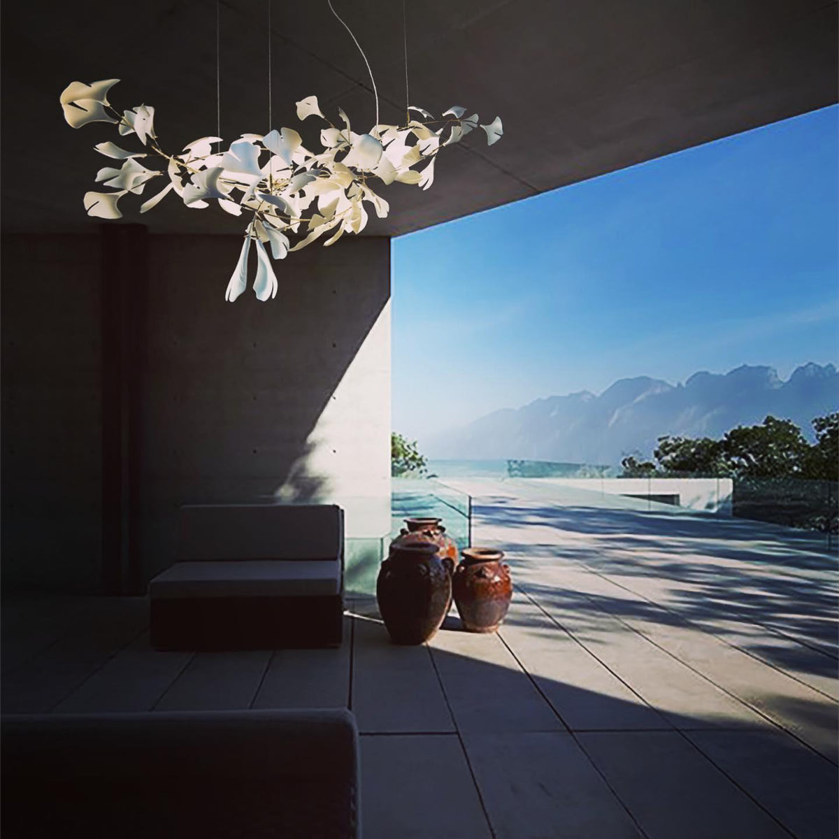 Ceroraine Kroonluchter Gingko A Porselein LED Modern