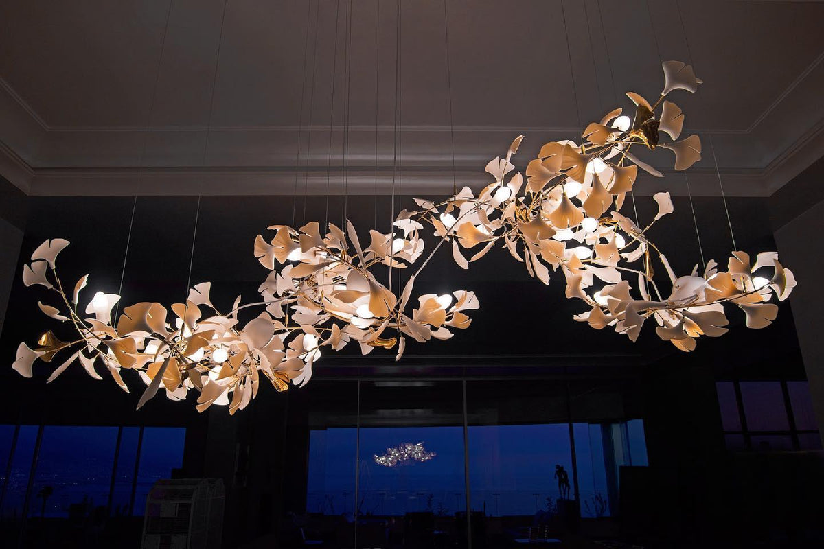 Ceroraine Kroonluchter Gingko A Porselein LED Modern