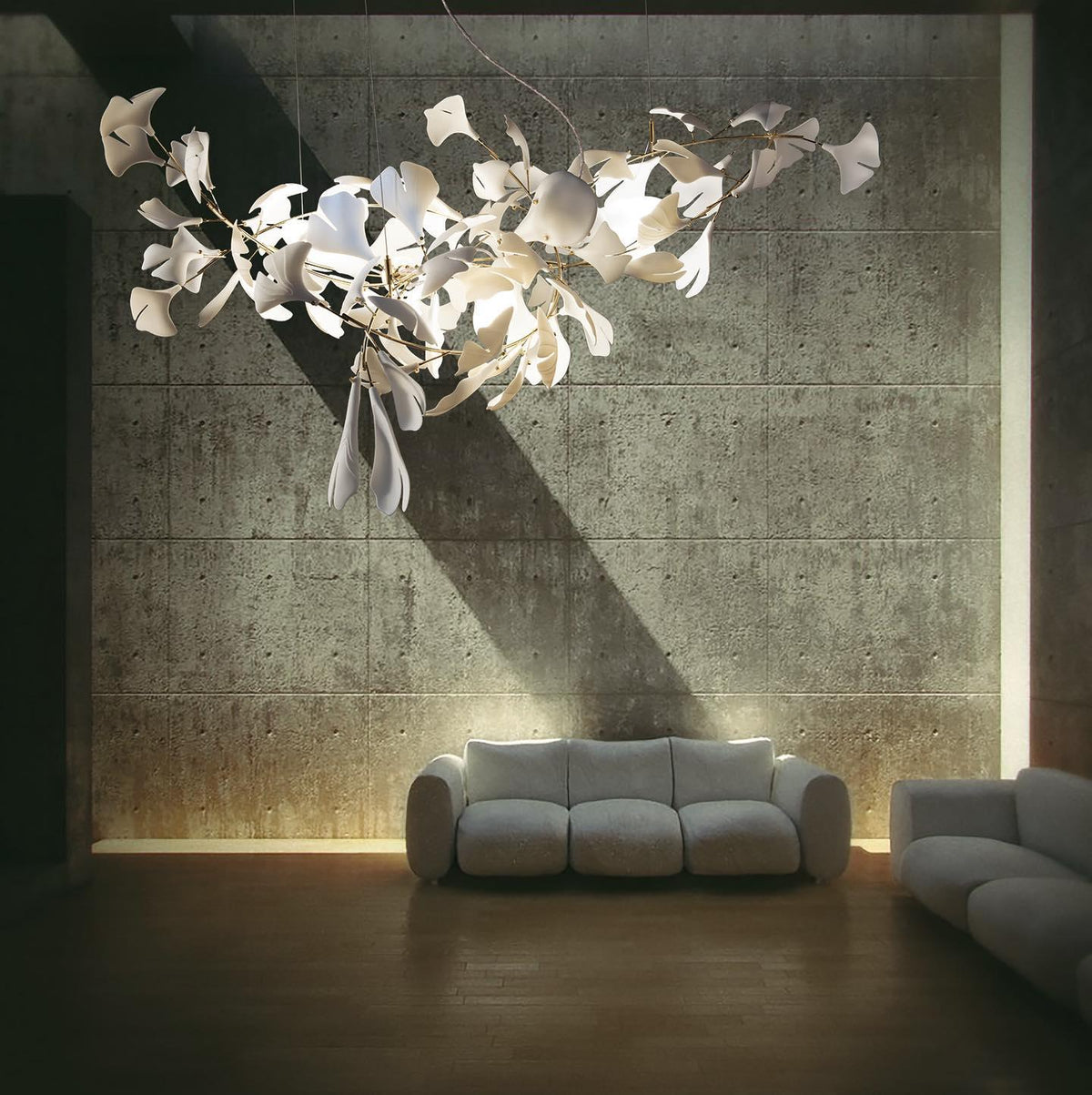 Ceroraine Kroonluchter Gingko A Porselein LED Modern