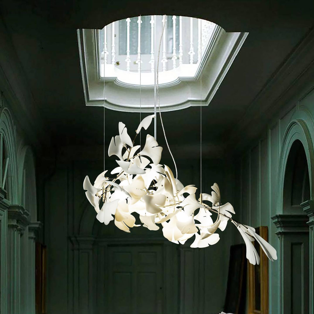 Ceroraine Kroonluchter Gingko A Porselein LED Modern