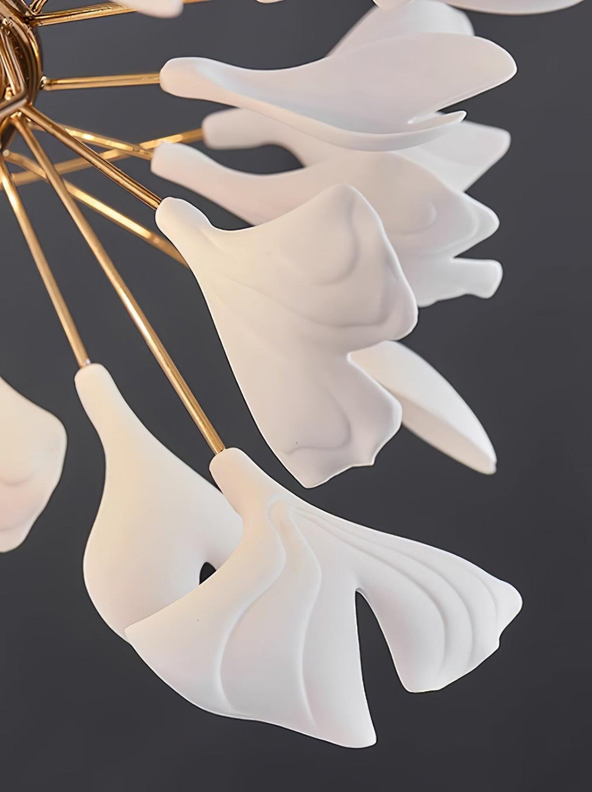 Double-Layer Ginkgo keramische Kroonluchter
