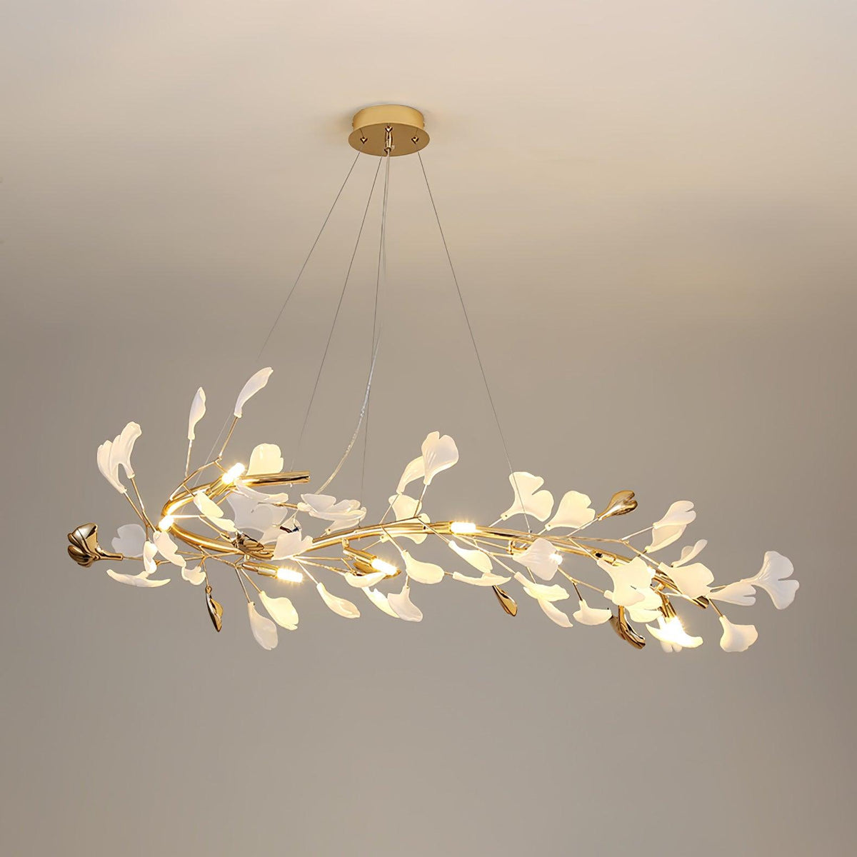 Vixu Postmodern luxe Gingko Ceramics Kroonluchter