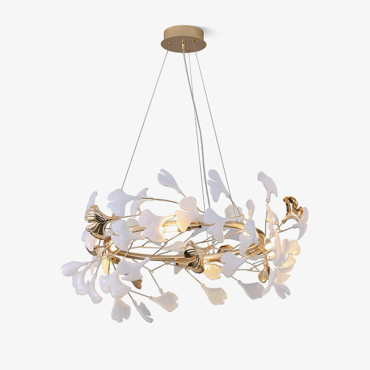 Vixu Postmodern luxe Gingko Ceramics Kroonluchter