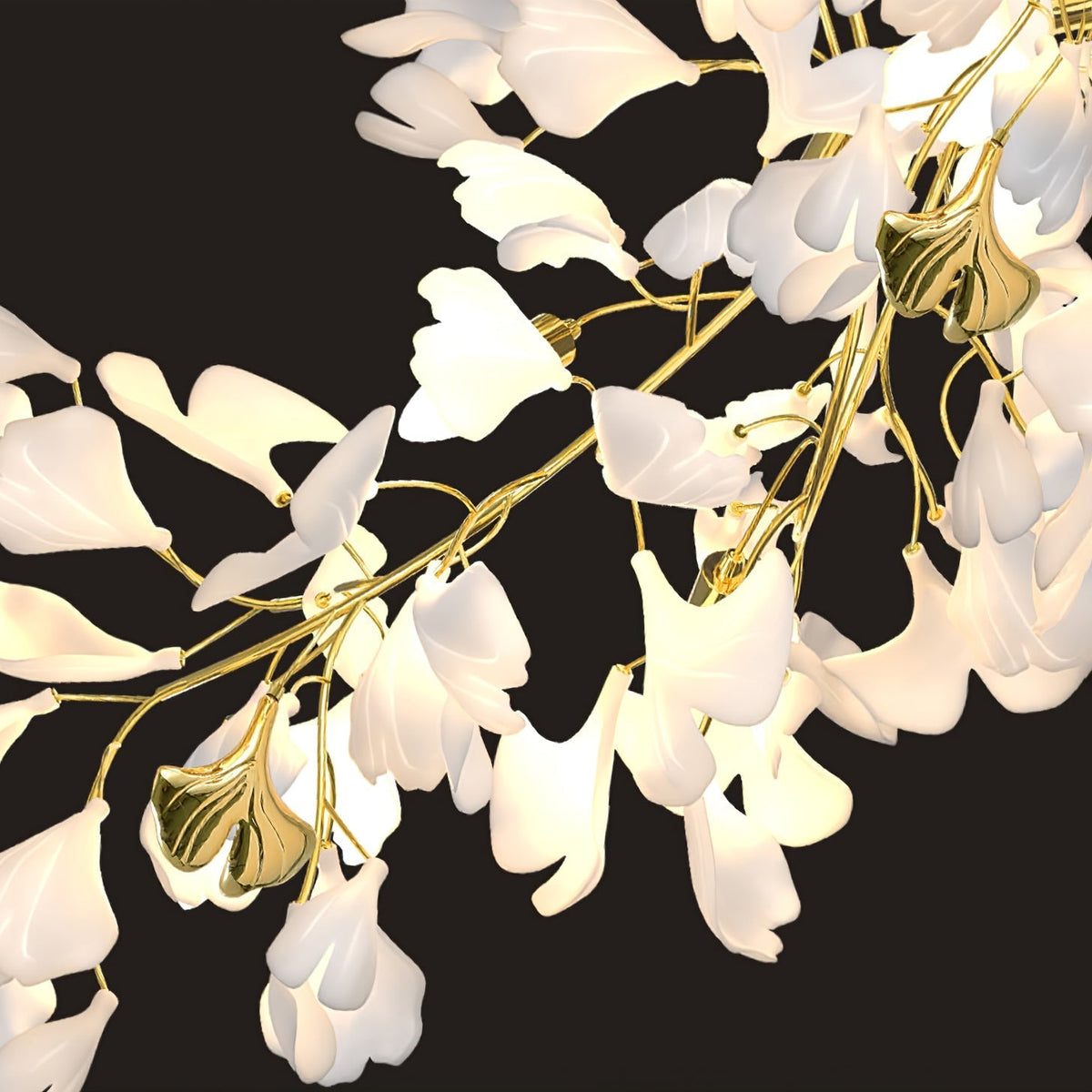 Ivmarel Gingko Long Branch Ceramics Kroonluchter