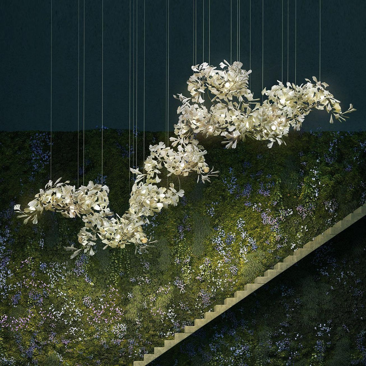 Ginkgo kroonluchter Cluster