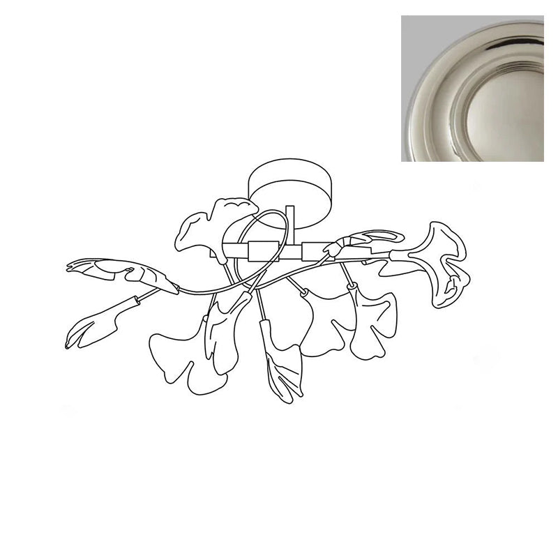 Callenne elegante plafondlamp met ginkgobladeren